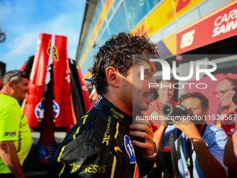 Charles Leclerc of Scuderia Ferrari celebrates his victory during the race of the Italian GP, the 16th round of the Formula 1 World Champion...