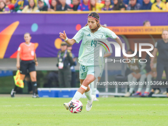 Montserrat Saldivar of Mexico during the FIFA U-20 Women's World Cup 2024 match between Cameroon and Mexico at the El Campin stadium in Bogo...