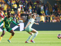 Orline Djutcie Segning of Cameroon fights for the ball against Tatiana Flores of Mexico during the FIFA U-20 Women's World Cup 2024 match be...