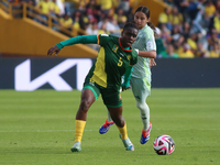 Orline Djutcie Segning of Cameroon fights for the ball against Alice Soto of Mexico during the FIFA U-20 Women's World Cup 2024 match betwee...