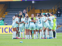 Mexico National Team players during the 2024 FIFA U-20 Women's World Cup match between Cameroon and Mexico at El Campin Stadium in Bogota, C...