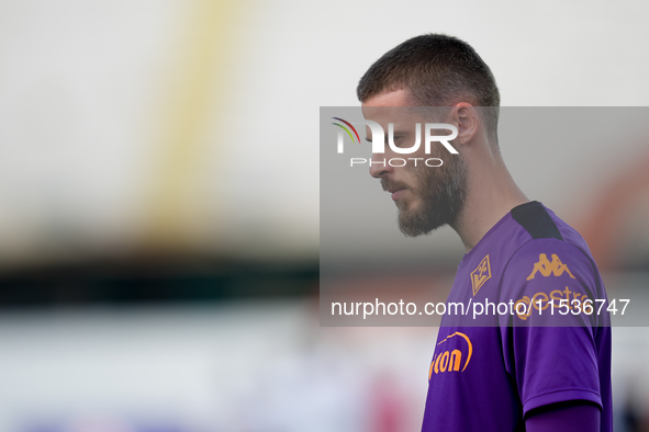 David De Gea of ACF Fiorentina looks on during the Serie A Enilive match between ACF Fiorentina and AC Monza at Stadio Artemio Franchi on Se...