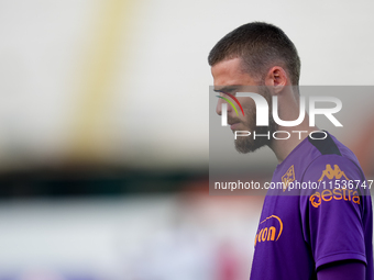 David De Gea of ACF Fiorentina looks on during the Serie A Enilive match between ACF Fiorentina and AC Monza at Stadio Artemio Franchi on Se...