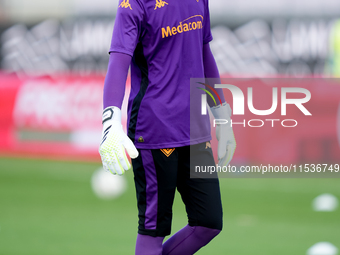 David De Gea of ACF Fiorentina looks on during the Serie A Enilive match between ACF Fiorentina and AC Monza at Stadio Artemio Franchi on Se...