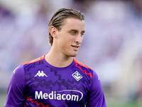 Edoardo Bove of ACF Fiorentina looks on during the Serie A Enilive match between ACF Fiorentina and AC Monza at Stadio Artemio Franchi on Se...