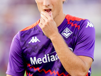 Edoardo Bove of ACF Fiorentina looks on during the Serie A Enilive match between ACF Fiorentina and AC Monza at Stadio Artemio Franchi on Se...