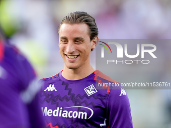 Edoardo Bove of ACF Fiorentina looks on during the Serie A Enilive match between ACF Fiorentina and AC Monza at Stadio Artemio Franchi on Se...