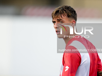 Daniel Maldini of AC Monza looks on during the Serie A Enilive match between ACF Fiorentina and AC Monza at Stadio Artemio Franchi on Septem...