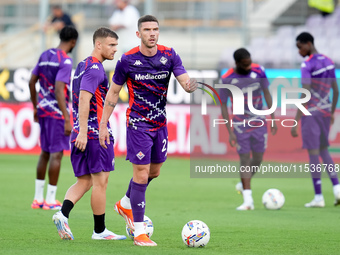 Robin Gosens of ACF Fiorentina during the Serie A Enilive match between ACF Fiorentina and AC Monza at Stadio Artemio Franchi on September 0...