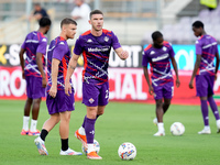 Robin Gosens of ACF Fiorentina during the Serie A Enilive match between ACF Fiorentina and AC Monza at Stadio Artemio Franchi on September 0...