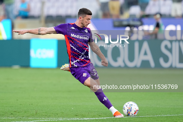 Robin Gosens of ACF Fiorentina during the Serie A Enilive match between ACF Fiorentina and AC Monza at Stadio Artemio Franchi on September 0...