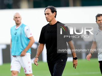 Alessandro Nesta head coach of AC Monza looks on during the Serie A Enilive match between ACF Fiorentina and AC Monza at Stadio Artemio Fran...