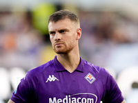 Lucas Beltran of ACF Fiorentina looks on during the Serie A Enilive match between ACF Fiorentina and AC Monza at Stadio Artemio Franchi on S...