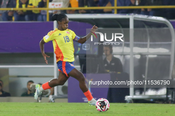 Linda Caicedo of Colombia during the FIFA U-20 Women's World Cup 2024 match between Colombia and Australia at the El Campin stadium in Bogot...