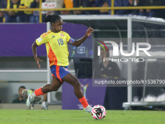 Linda Caicedo of Colombia during the FIFA U-20 Women's World Cup 2024 match between Colombia and Australia at the El Campin stadium in Bogot...