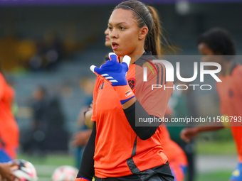 Luisa Agudelo of Colombia during the 2024 FIFA U-20 Women's World Cup match between Colombia and Australia at El Campin stadium in Bogota, C...