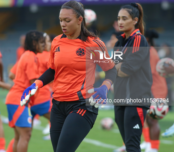 Luisa Agudelo of Colombia during the 2024 FIFA U-20 Women's World Cup match between Colombia and Australia at El Campin stadium in Bogota, C...