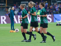 Female referees officiate the FIFA U-20 Women's World Cup match between Colombia and Australia at the El Campin stadium in Bogota, Colombia,...