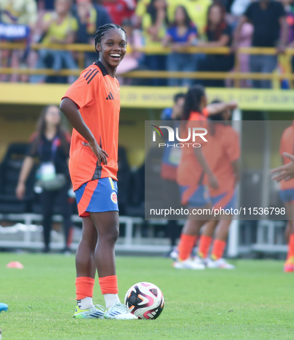 Linda Caicedo of Colombia during the FIFA U-20 Women's World Cup 2024 match between Colombia and Australia at El Campin stadium in Bogota, C...