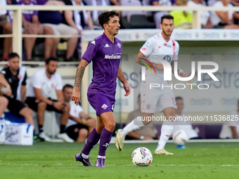 Danilo Cataldi of ACF Fiorentina during the Serie A Enilive match between ACF Fiorentina and AC Monza at Stadio Artemio Franchi on September...