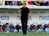 Alessandro Nesta head coach of AC Monza gestures during the Serie A Enilive match between ACF Fiorentina and AC Monza at Stadio Artemio Fran...