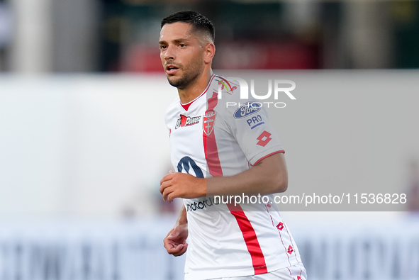 Gianluca Caprari of AC Monza looks on during the Serie A Enilive match between ACF Fiorentina and AC Monza at Stadio Artemio Franchi on Sept...