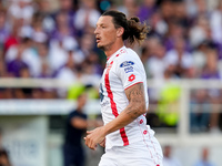 Milan Djuric of AC Monza looks on during the Serie A Enilive match between ACF Fiorentina and AC Monza at Stadio Artemio Franchi on Septembe...