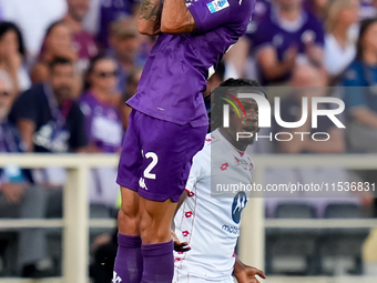 Danilo Cataldi of ACF Fiorentina looks dejected during the Serie A Enilive match between ACF Fiorentina and AC Monza at Stadio Artemio Franc...