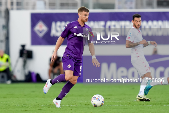 Lucas Beltran of ACF Fiorentina during the Serie A Enilive match between ACF Fiorentina and AC Monza at Stadio Artemio Franchi on September...