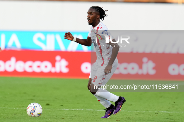 Warren Bondo of AC Monza during the Serie A Enilive match between ACF Fiorentina and AC Monza at Stadio Artemio Franchi on September 01, 202...