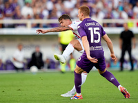 Daniel Maldini of AC Monza scores second goal during the Serie A Enilive match between ACF Fiorentina and AC Monza at Stadio Artemio Franchi...