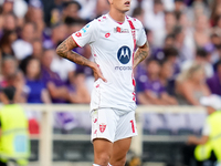 Daniel Maldini of AC Monza looks on after scoring second goal during the Serie A Enilive match between ACF Fiorentina and AC Monza at Stadio...