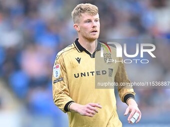 Andy Cannon (8 Wrexham) looks on during the Sky Bet League 1 match between Peterborough and Wrexham at London Road in Peterborough, England,...