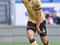 Max Cleworth (4 Wrexham) looks on during the Sky Bet League 1 match between Peterborough and Wrexham at London Road in Peterborough, England...