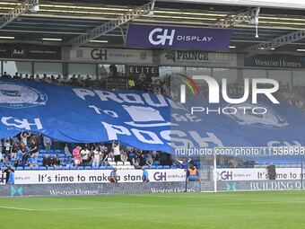 General view inside the stadium during the Sky Bet League 1 match between Peterborough and Wrexham at London Road in Peterborough, England,...