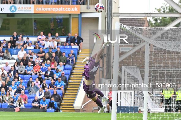 Goalkeeper Jed Steer (31 Peterborough United) during the Sky Bet League 1 match between Peterborough and Wrexham at London Road in Peterboro...