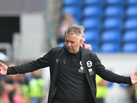 Manager Darren Ferguson of Peterborough United gestures during the Sky Bet League 1 match between Peterborough and Wrexham at London Road in...