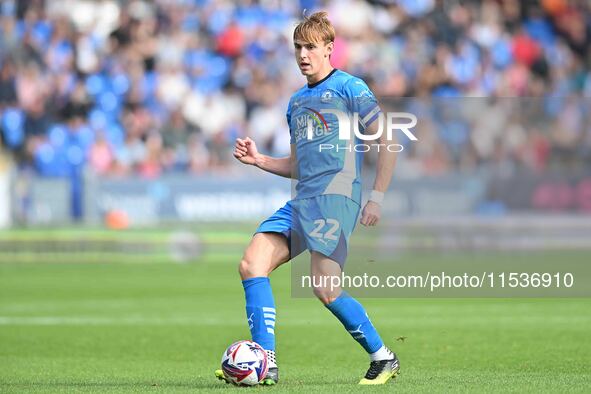 Hector Kyprianou (22 Peterborough United) passes the ball during the Sky Bet League 1 match between Peterborough and Wrexham at London Road...