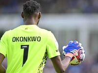 Back of Goalkeeper Arthur Okonkwo (1 Wrexham) during the Sky Bet League 1 match between Peterborough and Wrexham at London Road in Peterboro...