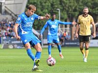 Hector Kyprianou (22 Peterborough United) passes the ball during the Sky Bet League 1 match between Peterborough and Wrexham at London Road...