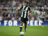 Newcastle United's Bruno Guimaraes during the Premier League match between Newcastle United and Tottenham Hotspur at St. James's Park in New...