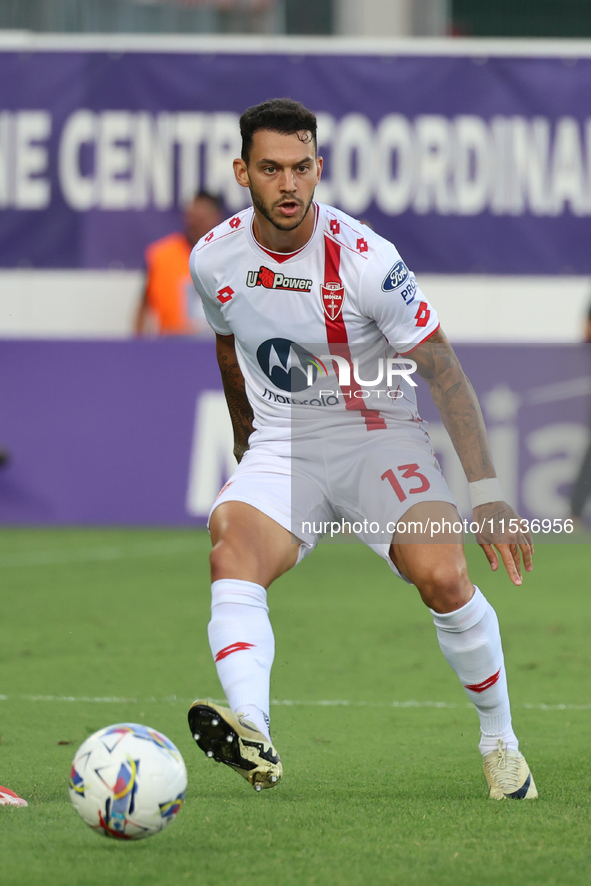 Pedro Pereira of AC Monza controls the ball during the Italian Serie A football match between ACF Fiorentina and AC Monza in Florence, Italy...