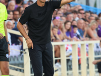 Head Coach Alessandro Nesta of AC Monza looks on during the Italian Serie A football match between ACF Fiorentina and AC Monza in Florence,...