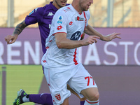 Georgios Kyriakopoulos of AC Monza controls the ball during the Italian Serie A football match between ACF Fiorentina and AC Monza in Floren...