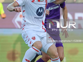 Georgios Kyriakopoulos of AC Monza controls the ball during the Italian Serie A football match between ACF Fiorentina and AC Monza in Floren...