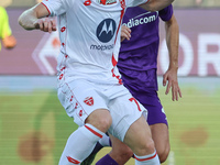 Georgios Kyriakopoulos of AC Monza controls the ball during the Italian Serie A football match between ACF Fiorentina and AC Monza in Floren...