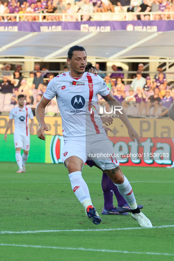 Milan Djuric of AC Monza controls the ball during the Italian Serie A football match between ACF Fiorentina and AC Monza in Florence, Italy,...