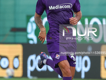 Danilo Cataldi of ACF Fiorentina controls the ball during the Italian Serie A football match between ACF Fiorentina and AC Monza in Florence...