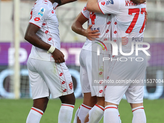 Daniel Maldini of AC Monza celebrates after scoring his team's goal during the Italian Serie A football match between ACF Fiorentina and AC...