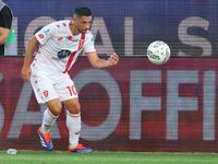 Gianluca Caprari of AC Monza controls the ball during the Italian Serie A football match between ACF Fiorentina and AC Monza in Florence, It...